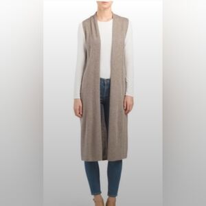 Calypso St. Barth Risina Cashmere Long Duster Vest